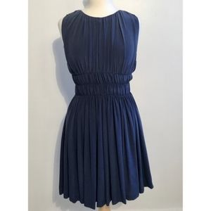 Joie pleated silk dress